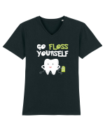 FLOSS TEETH Tricou mânecă scurtă guler V Bărbat Presenter