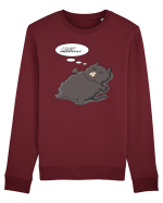 Pisica neagră obosită Meaw... Bluză mânecă lungă Unisex Rise