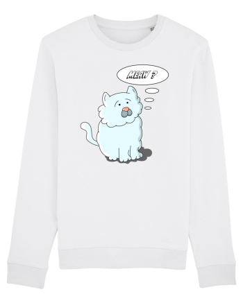 Pisica albastră nedumerită Meaw ? White