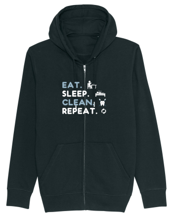 EAT SLEEP CLEAN Black
