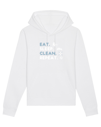 EAT SLEEP CLEAN White