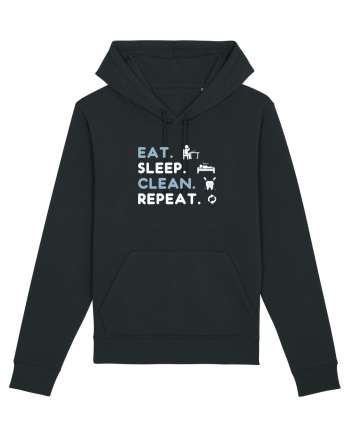 EAT SLEEP CLEAN Black