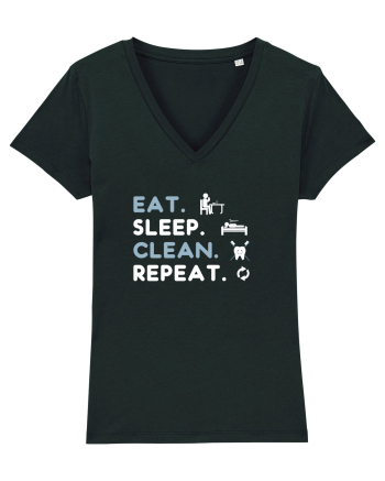 EAT SLEEP CLEAN Black