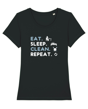 EAT SLEEP CLEAN Black