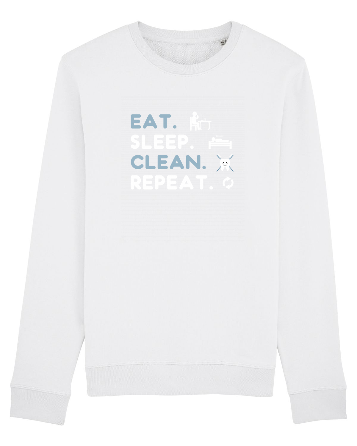 Bluză mânecă lungă Unisex Rise White