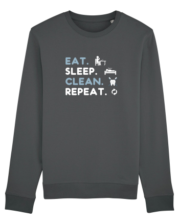 EAT SLEEP CLEAN Anthracite