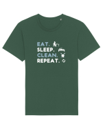 EAT SLEEP CLEAN Tricou mânecă scurtă Unisex Rocker