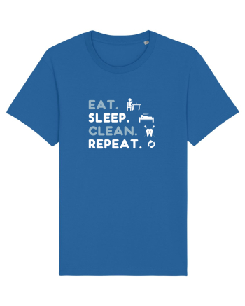 EAT SLEEP CLEAN Royal Blue
