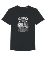 Scooter Classice Side White Tricou mânecă scurtă guler larg Bărbat Skater