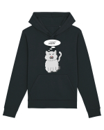 Pisica gri cu nasul roz serioasă Meaw Hanorac Unisex Drummer
