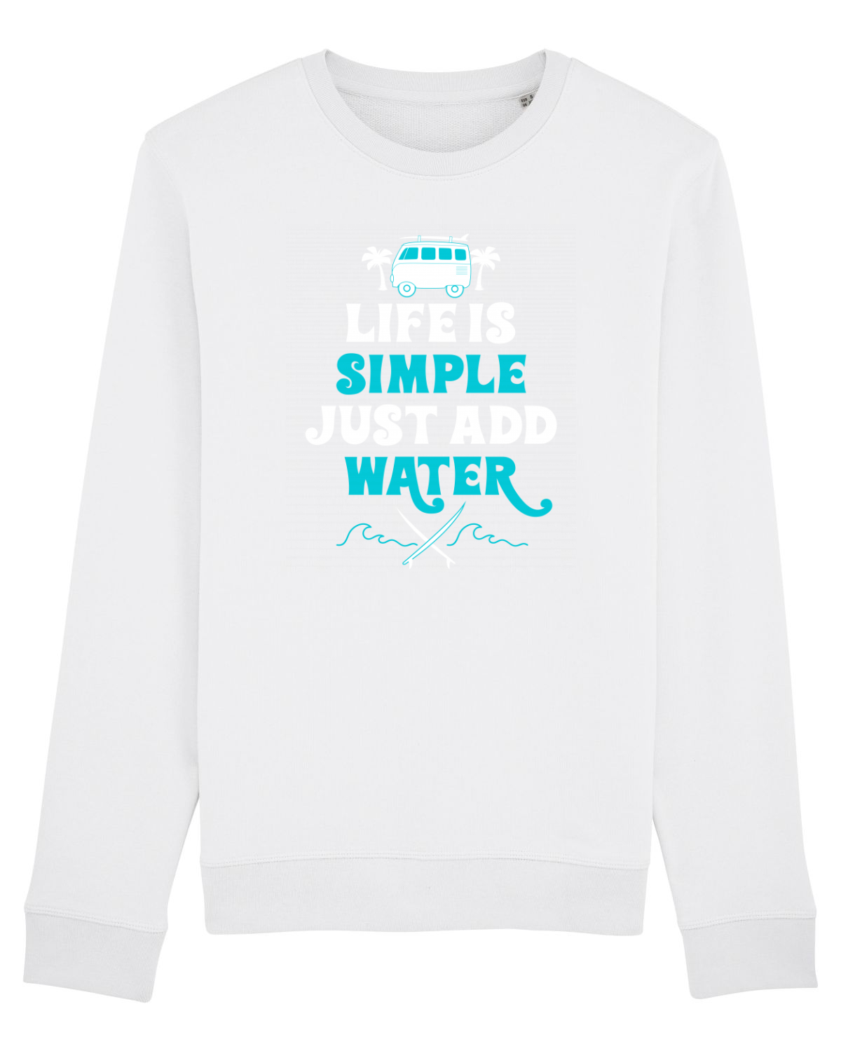 Bluză mânecă lungă Unisex Rise White