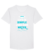 WATER Tricou mânecă scurtă guler larg Bărbat Skater