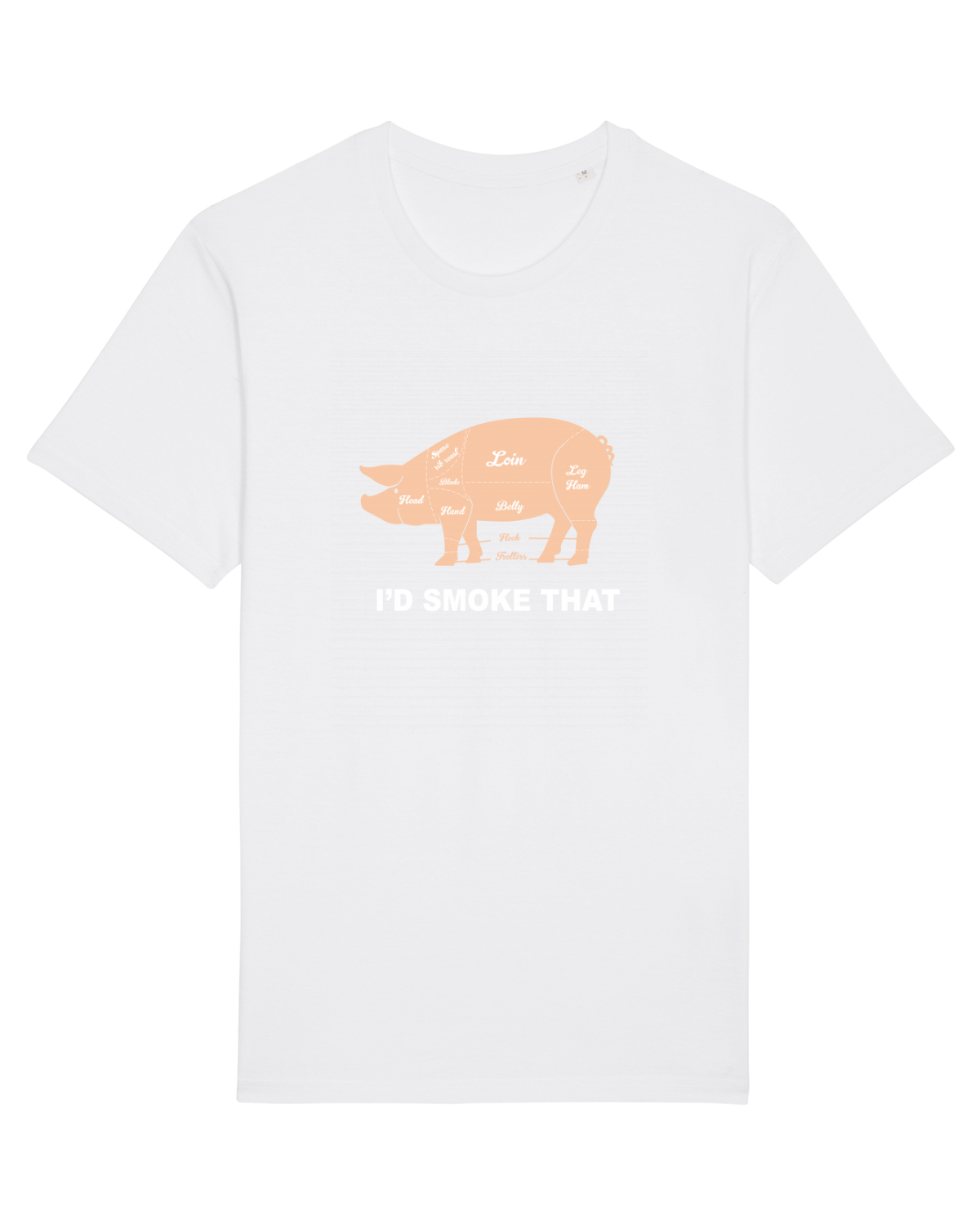 Tricou mânecă scurtă Unisex Rocker White