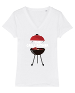 GRILL FATHER Tricou mânecă scurtă guler V Damă Evoker