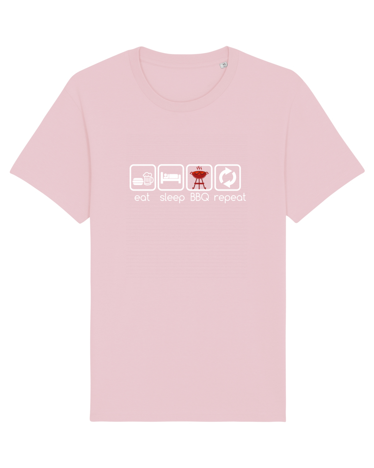 Tricou mânecă scurtă Unisex Rocker Cotton Pink