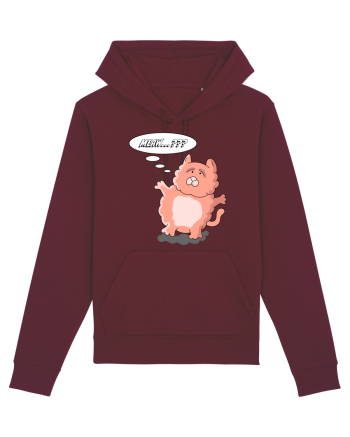 Pisica grasă roz Meaw...??? Burgundy