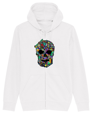 Craniu colorat - Fii unic White