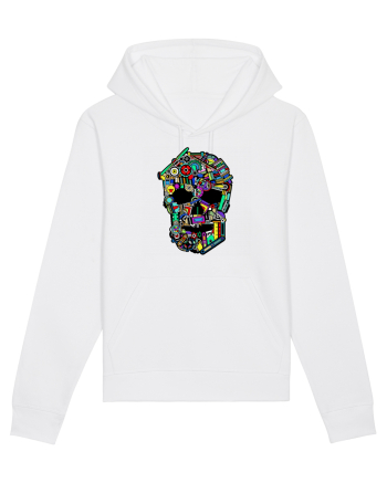Craniu colorat - Fii unic White