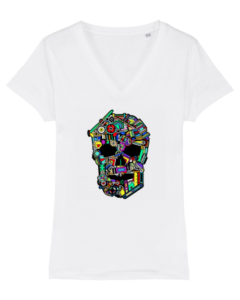 Craniu colorat - Fii unic White