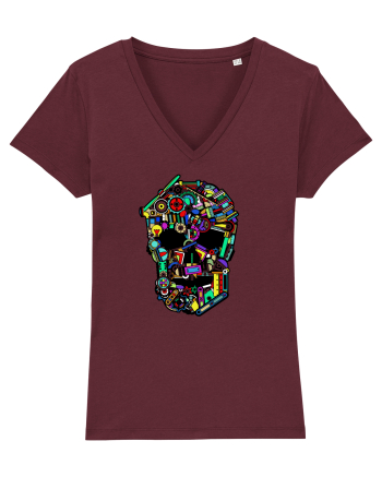 Craniu colorat - Fii unic Burgundy