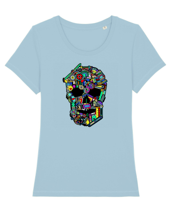 Craniu colorat - Fii unic Sky Blue
