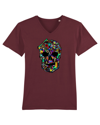 Craniu colorat - Fii unic Burgundy