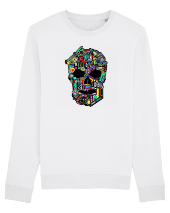 Craniu colorat - Fii unic White