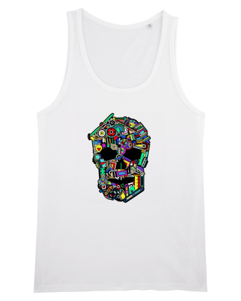 Craniu colorat - Fii unic White
