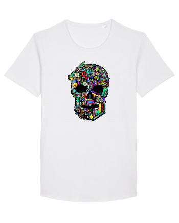 Craniu colorat - Fii unic White