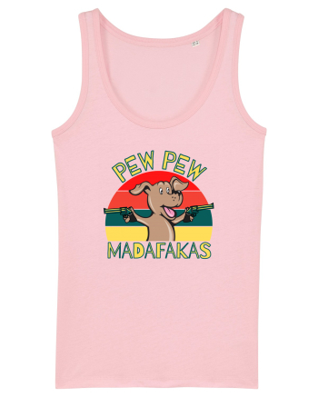 Pew Pew Dog Cotton Pink
