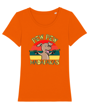 Pew Pew Dog Bright Orange