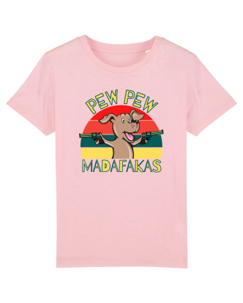 Pew Pew Dog Cotton Pink