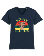 Pew Pew Dog Tricou mânecă scurtă guler V Bărbat Presenter