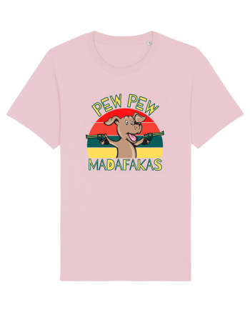 Pew Pew Dog Cotton Pink