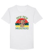 Pew Pew Dog Tricou mânecă scurtă guler larg Bărbat Skater