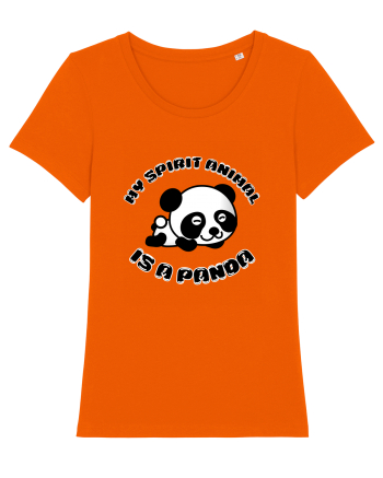 Cute Kawaii Panda Bright Orange