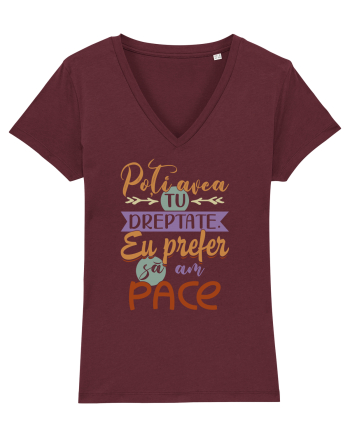 Prefer să am pace Burgundy