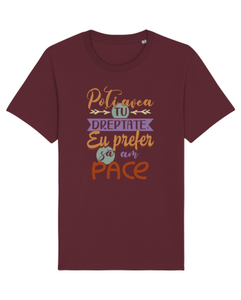 Prefer să am pace Burgundy
