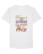 Prefer să am pace Tricou mânecă scurtă guler larg Bărbat Skater