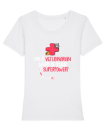 VETERINARIAN Tricou mânecă scurtă guler larg fitted Damă Expresser