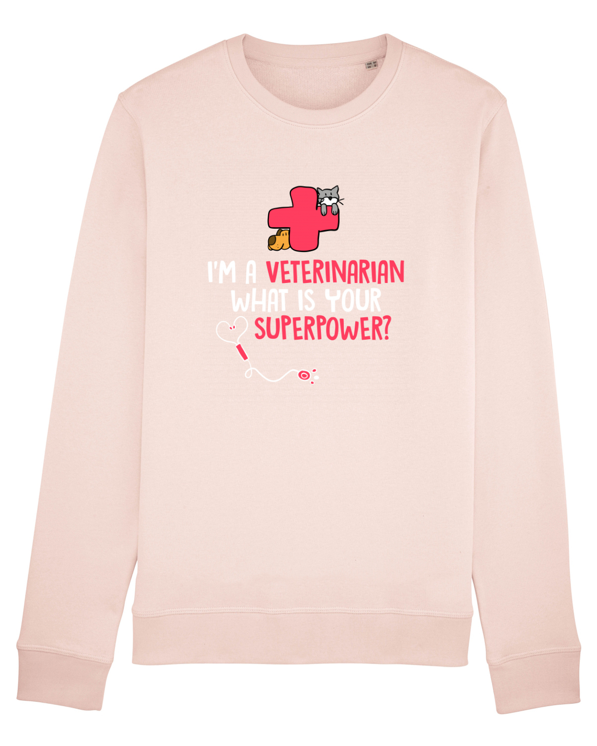Bluză mânecă lungă Unisex Rise Candy Pink
