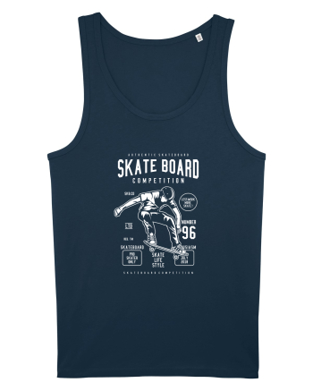 Skateboard Competion White Navy