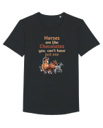 HORSE Tricou mânecă scurtă guler larg Bărbat Skater
