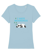 MORNINGS Tricou mânecă scurtă guler larg fitted Damă Expresser