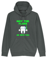 FLOSS TEETH Hanorac cu fermoar Unisex Connector