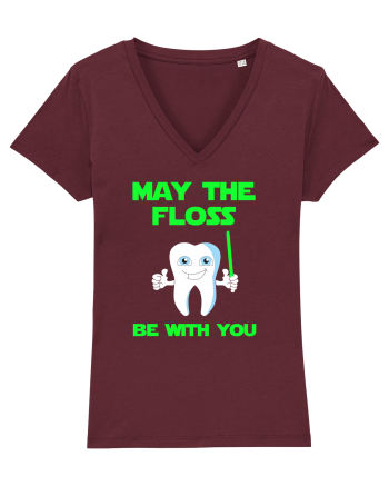 FLOSS TEETH Burgundy