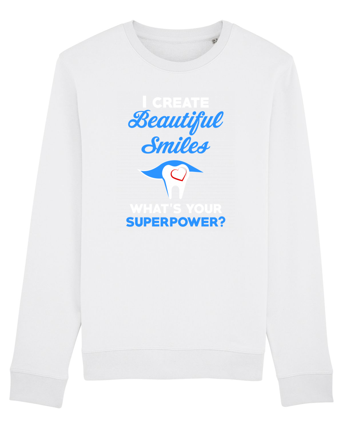Bluză mânecă lungă Unisex Rise White