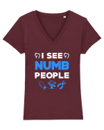 DENTIST Tricou mânecă scurtă guler V Damă Evoker