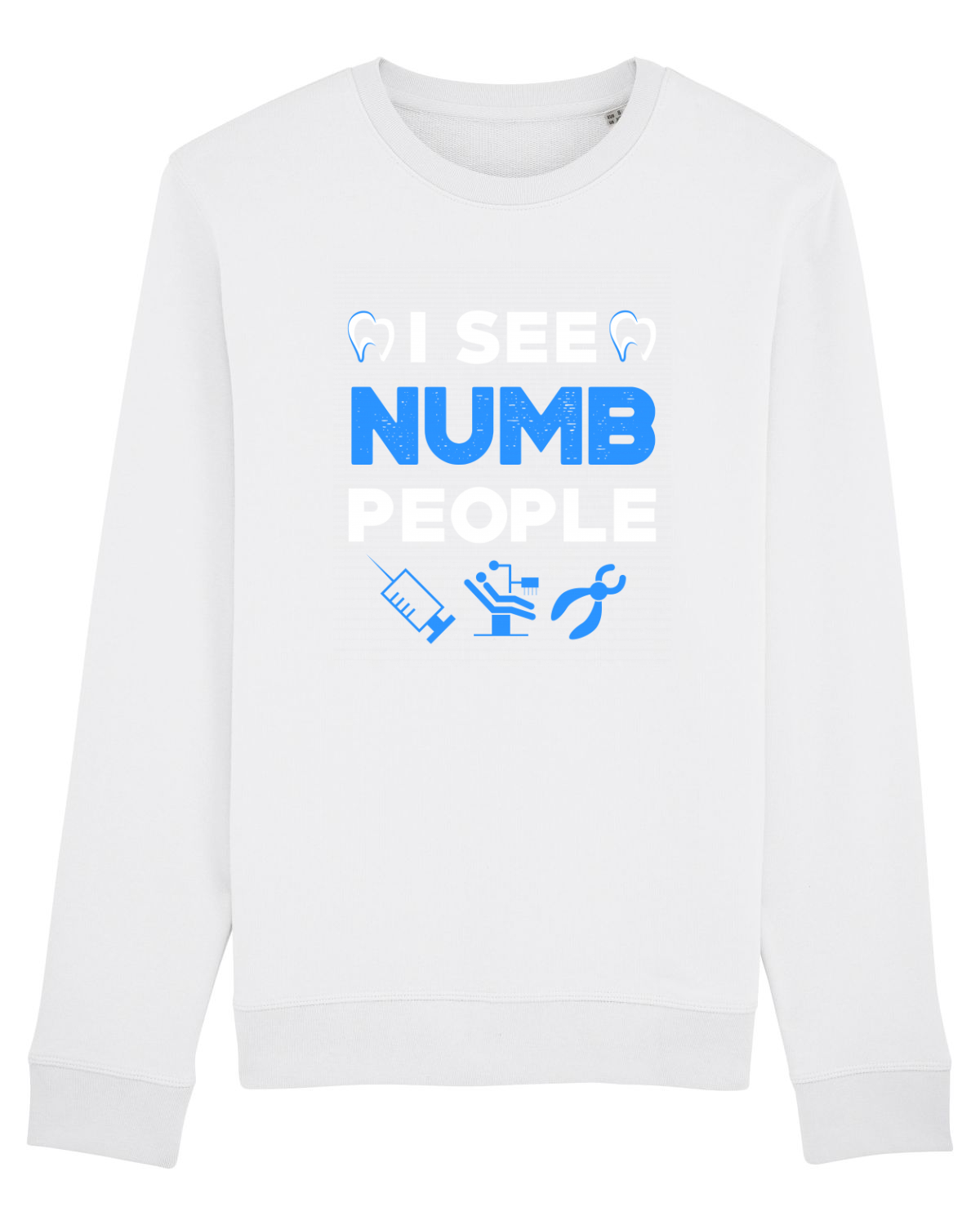 Bluză mânecă lungă Unisex Rise White