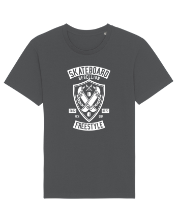 Skateboard Rebellion White Anthracite